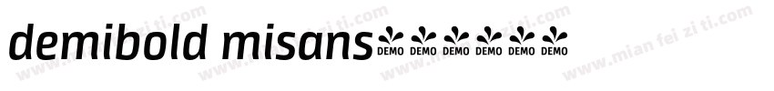 demibold misans字体转换